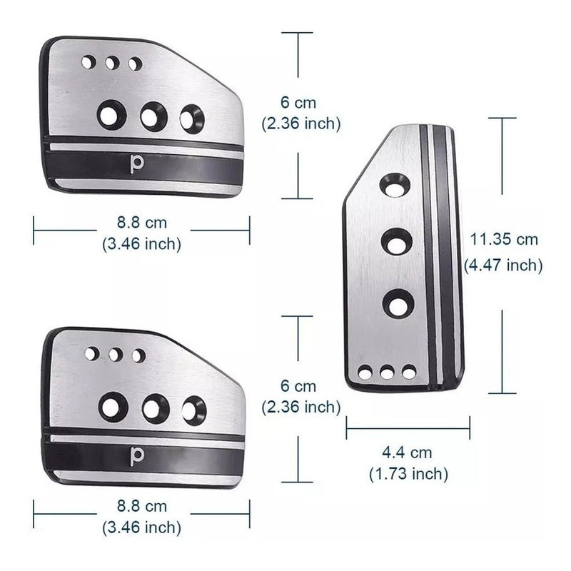 Pedales Deportivos Metálico Sp Tunning Universal Pedal Auto