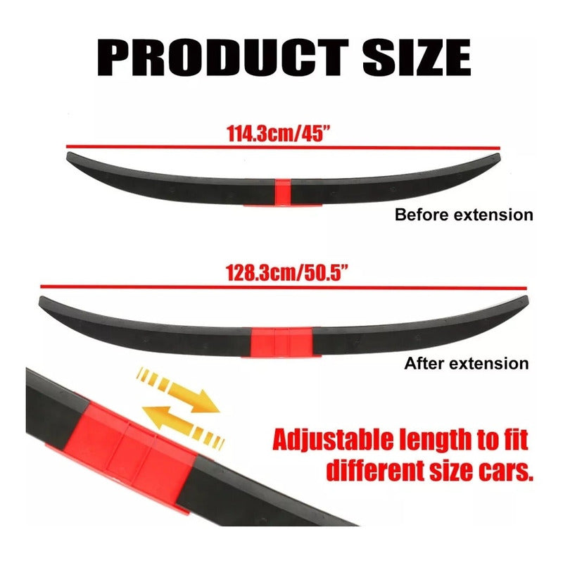 Aleron Lip Spoiler Maleta Plástico Abs Universal Auto/r&c