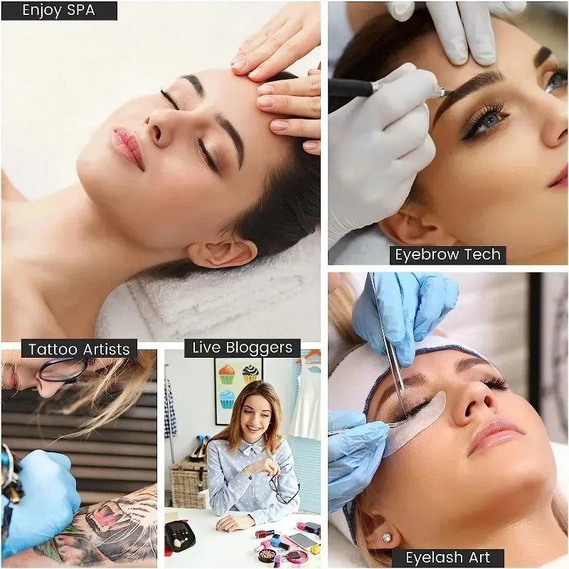 Lámpara Led Media Luna 42cm Soporte Brazo Manicura Cejas Spa