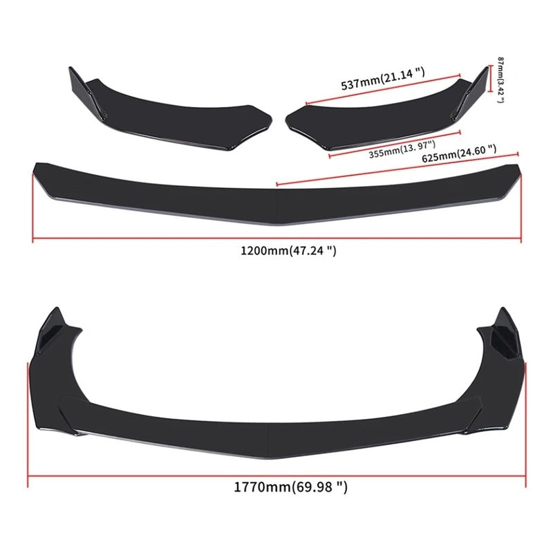 Lip Frontal Completo Parachoque Front Lip Universal Auto/r&c