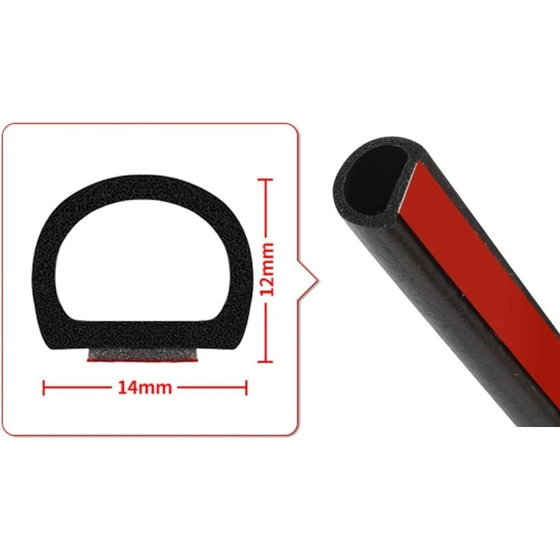 Gomas Aislamiento Sonido Y Absorción D Choque Moldura Puerta