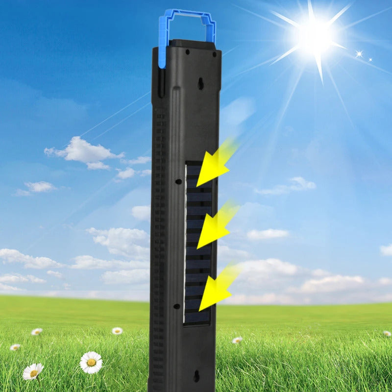 Lámpara De Emergencia Luz Led Recarga Solar /usb +base 48led