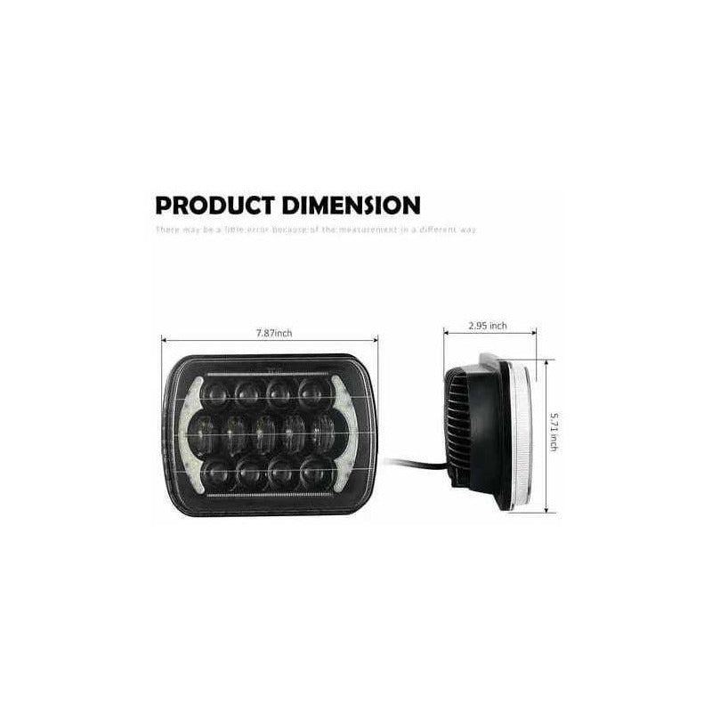 Foco Led Óptico 7x6 Intermitente 5x7 Embutido X2 Par Ah/r&c