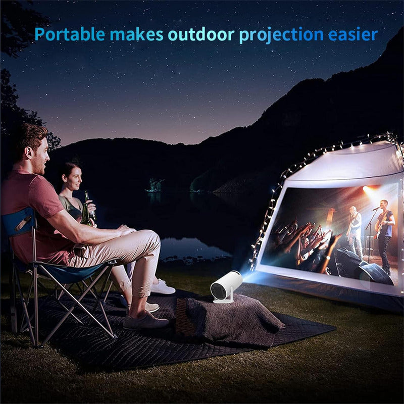 Proyector Portatil Cinema 4k Android Tv 11 Hdmi Usb 180°