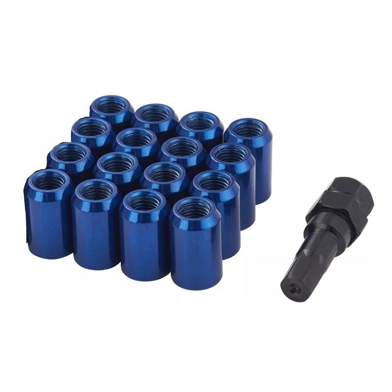 Tuercas De Seguridad Llanta M12 Antirrobo Colores 16 Pcs