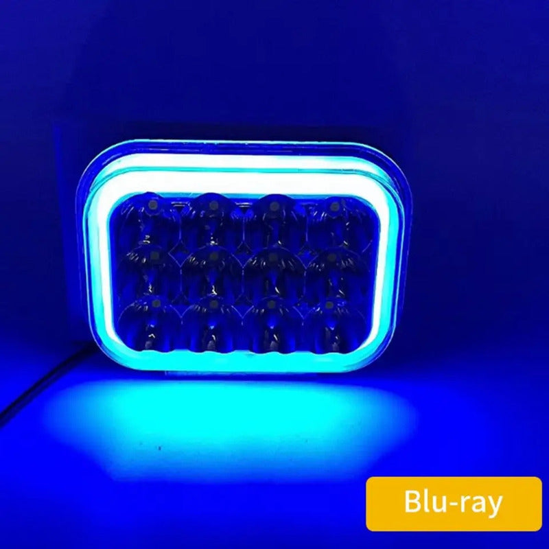 X2 Neblinero 12 Led Aro Rgb 5funciones Auto Moto Foco 12-24v