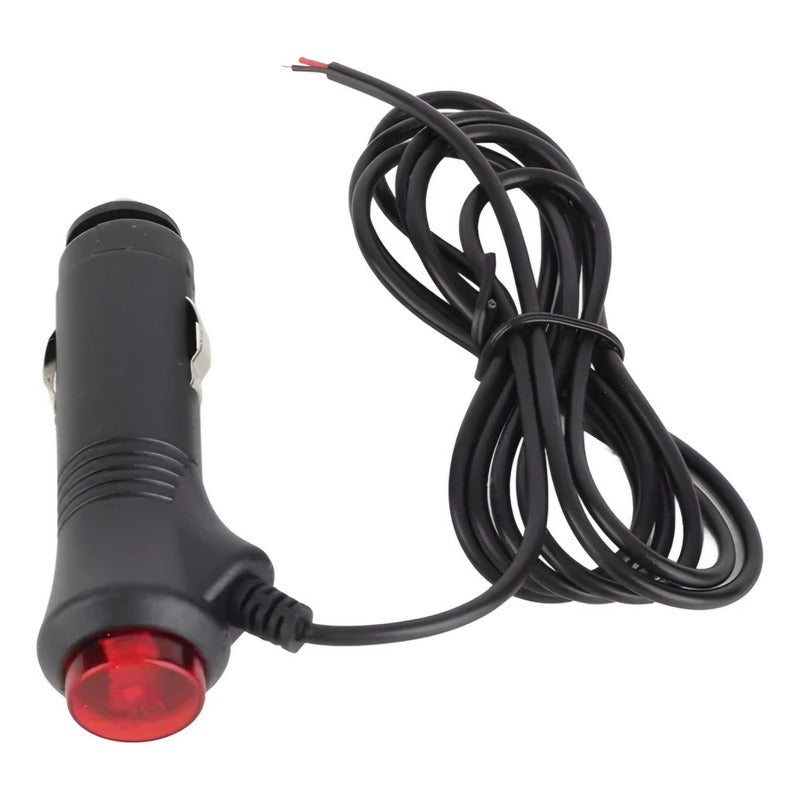 Cable Adaptador Cenicero Con Botón 12v-24v + Fusible 20a