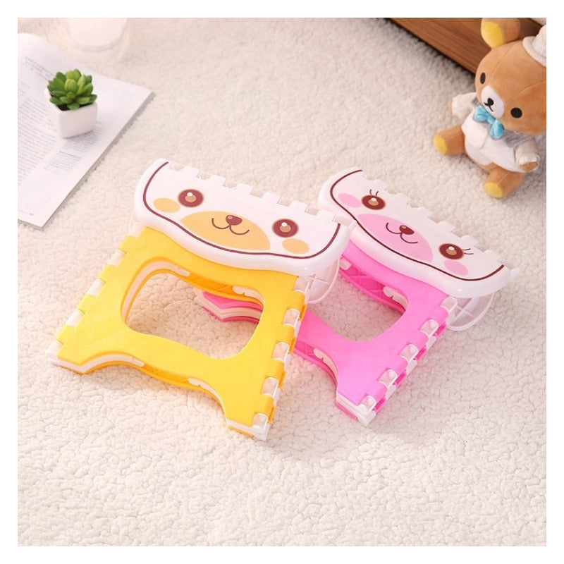 Taburete Plegable Infantil Banquito Portátil Niñ@ Escala Pis