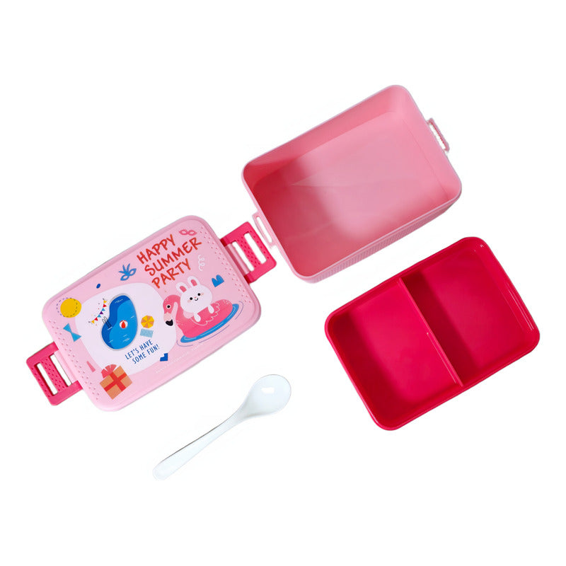 Lonchera Escolar +botella Vianda Lunch Box Contenedor Alimen