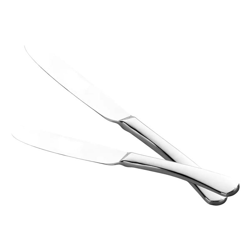 X2 Cuchillo Mesa Acero Inoxidable 19.8cm Carne Fruta Postre