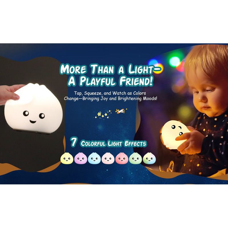 Lámpara De Silicona Espanta Cucos Recargable Luz Rgb Touch