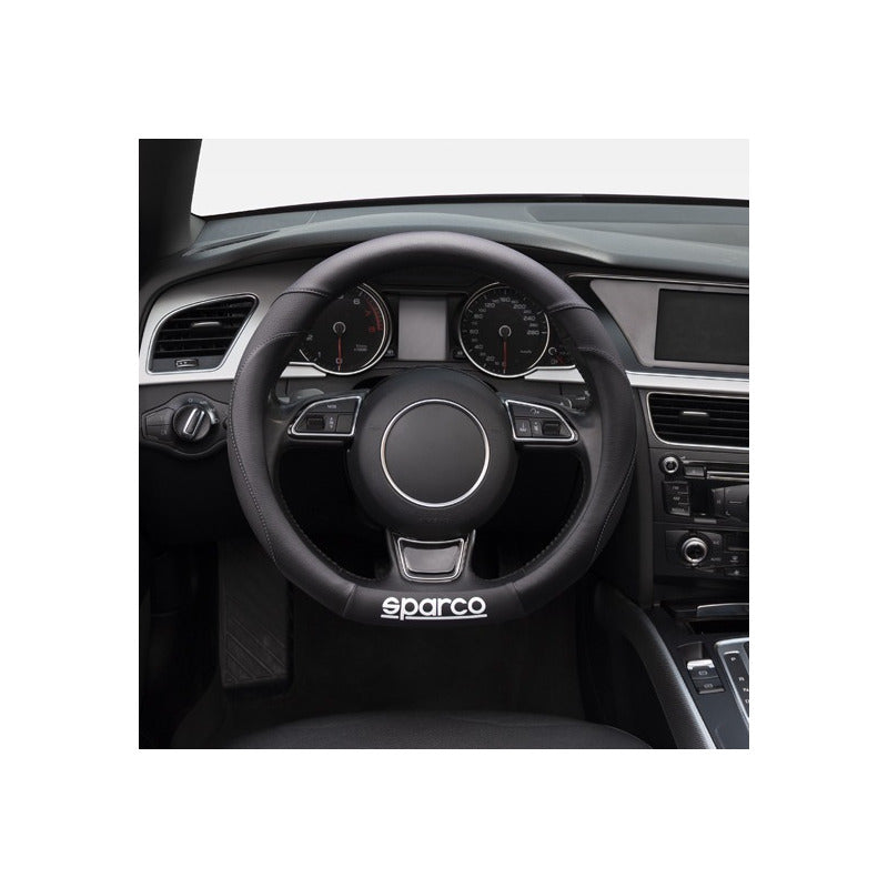 Funda Cubre Volante Sparco Base Plana Tipo D Eco Cuero 113