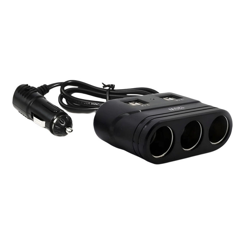 Adaptador 3 Encendedor 4 Usb 120w 12-24v Splitter Cenicero