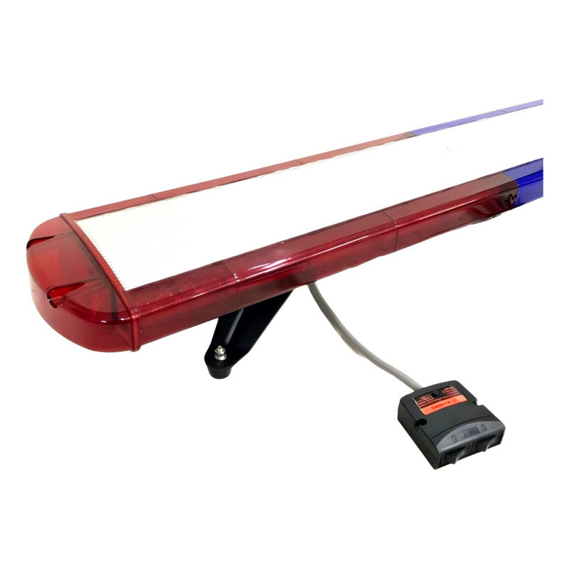 Baliza Led De Techo Destellante Rojo Azul Apernable 12-24v