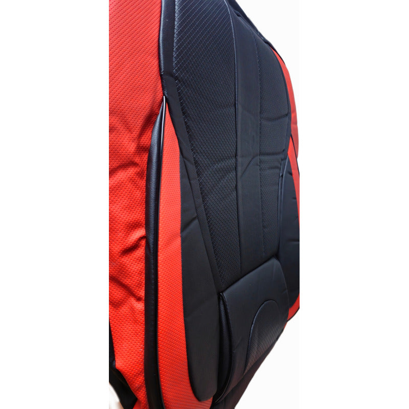 Set 11pcs Funda Cubre Asiento 100% Ecocuero Cn Bolsillo 2304