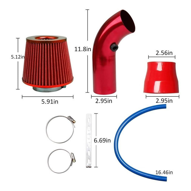 Pack Combo Kit Inducción Corta + Filtro Cónico Universal /