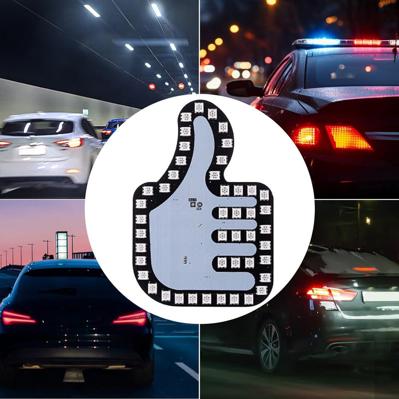 Mano Led Señal Parabrisa Auto Usb Luz Rgb Gestos Cn Control