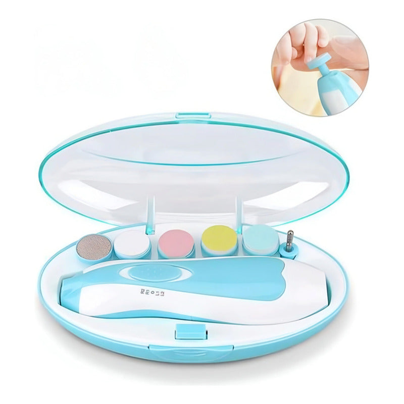Cortador De Uñas Bebé Eléctrico Led Lima Pilas Trimmer Segur