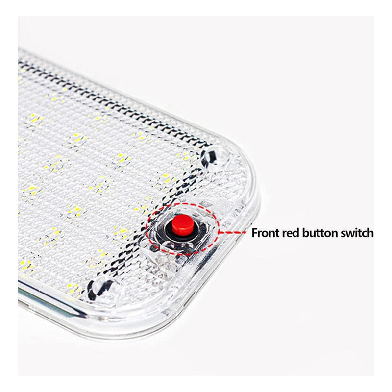X2 Luz Led De Techo Interior 12-85v Led Cob Botón Universal