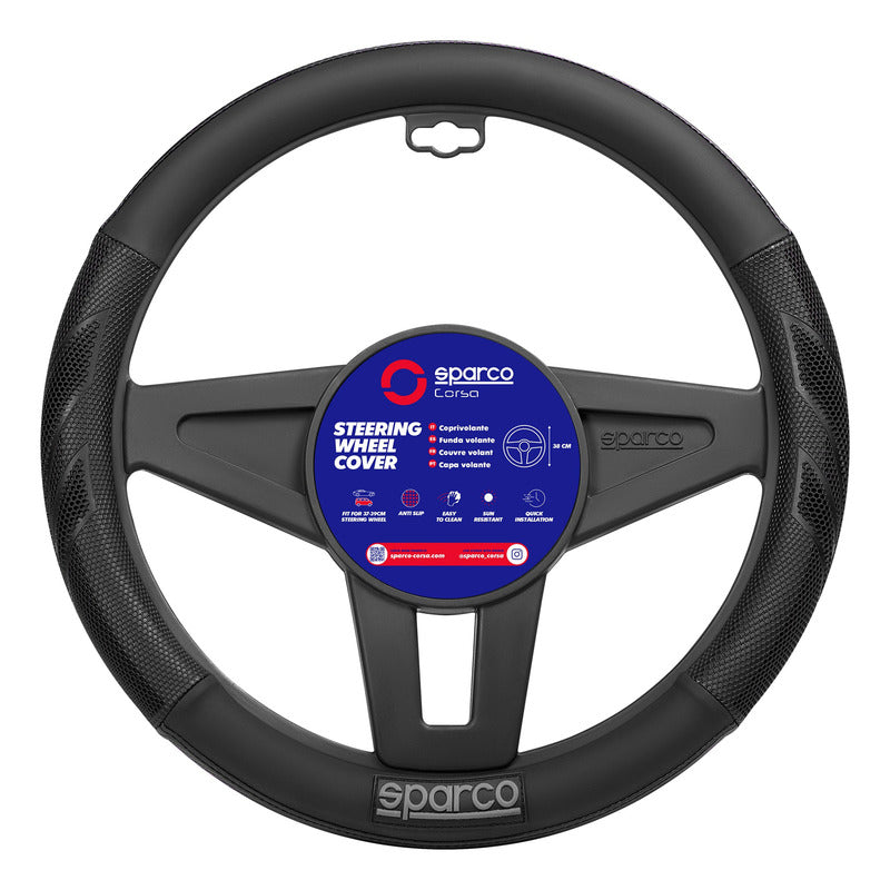 Cubre Volante Sparco 100bk Funda Universal Antideslizante