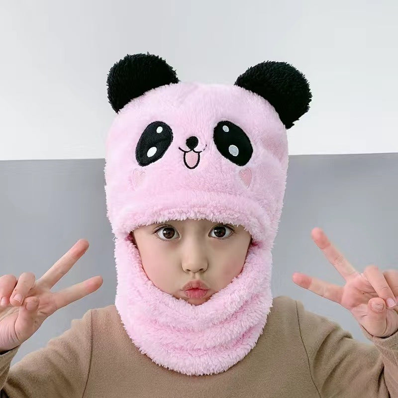 Gorro Con Cuello Para Bebé Niño/a Diseño Invierno Calientito