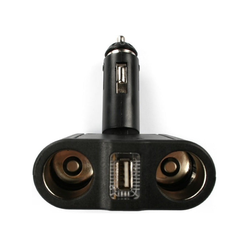 Encendedor Doble Adaptador +usb 100w 12-24v Splitter Encende