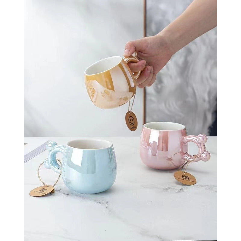 Taza Efecto Espejo Con Mango Orejitas De Oso Mug Tazón/ryc
