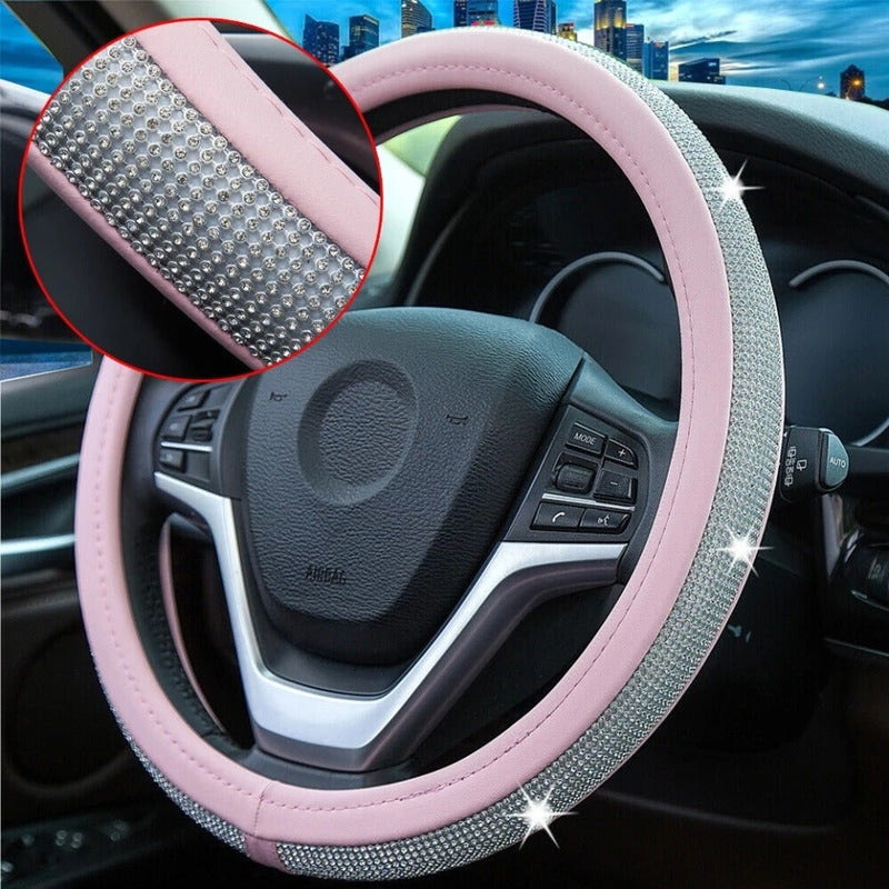 Funda Cubre Volante De Auto Antideslizante Cristal Universal