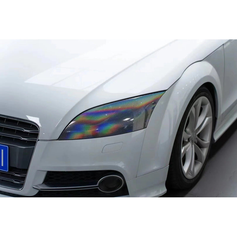 Vinilo Tornasol Para Foco Óptico Vinil Panal 6d Auto Tunning