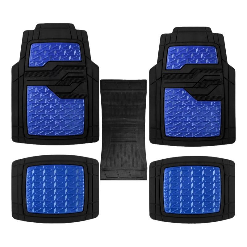 Alfombra Piso De Goma-metalizado Auto Universal 5pcs Tuninng