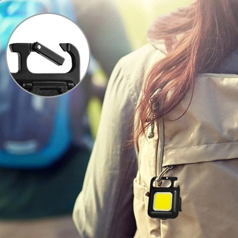 Llavero Mini Lámpara Led Recargable Multifunción Con Imán