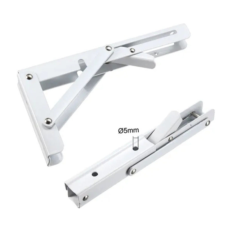 Set2 Escuadras Abatibles Metálicas Repisa 400x215mm Soporte