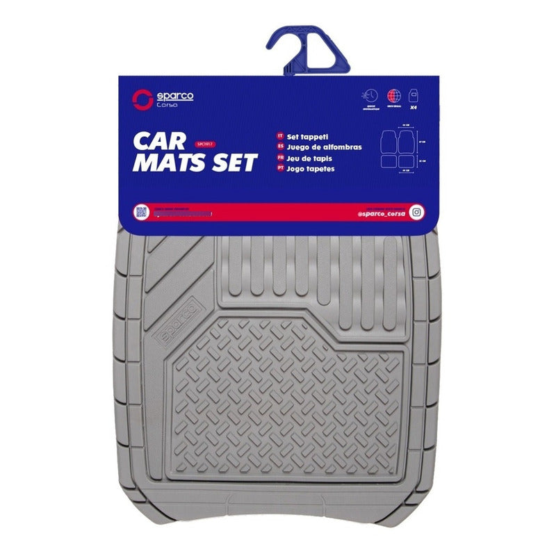 Alfombra Sparco Cubre Piso De Auto Goma 4pcs Universal /r&c