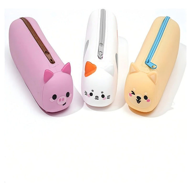 Cartuchera Estuche De Lapices Escolar De Silicona Kawaii /ry