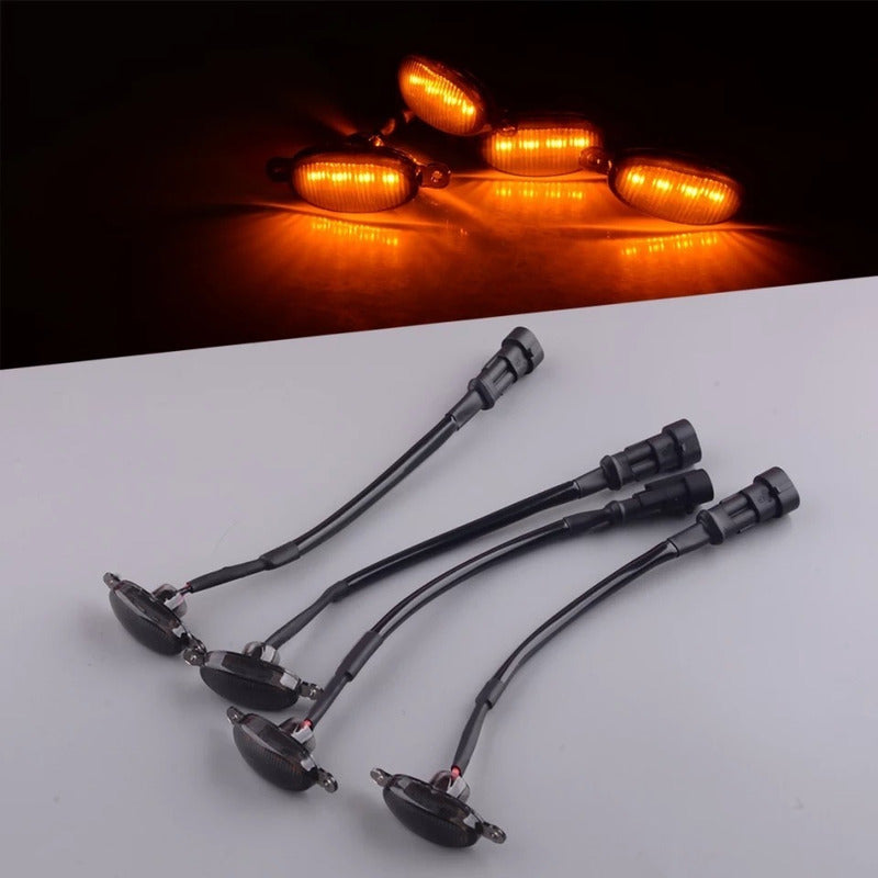 X4 Luz Led Estilo Raptor Ahumada Parachoque Parrilla Rejilla