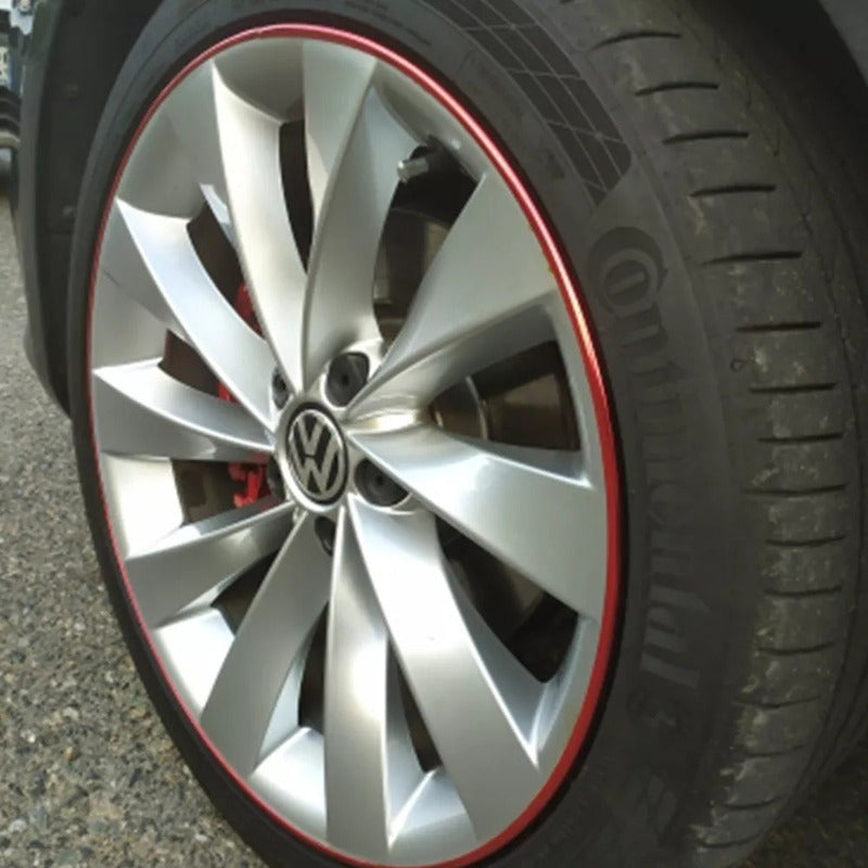 Moldura Para Llantas Decorativa Y Protectora Auto Tuning Ryc