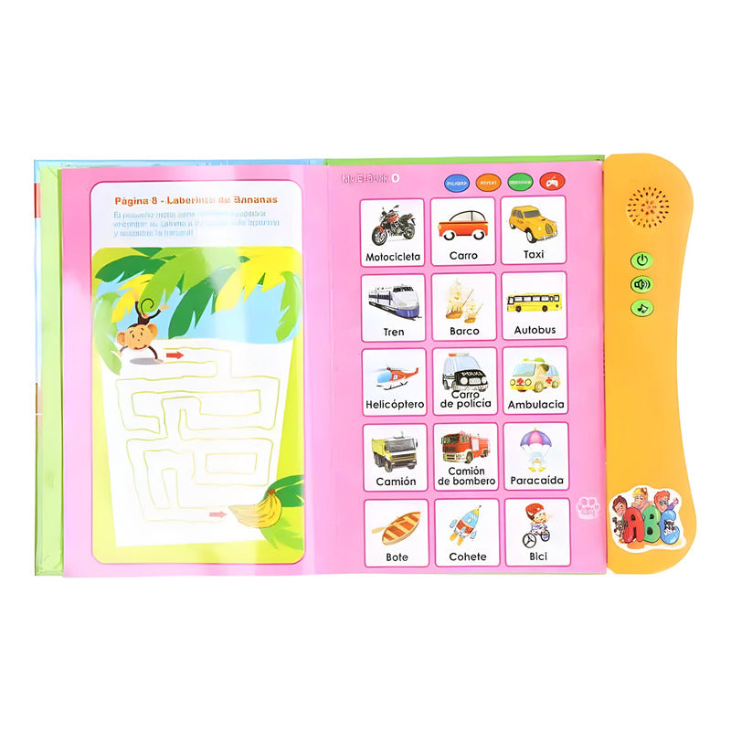 Libro Interactivo Con Sonido En Español Niño/niña Aprendizaj