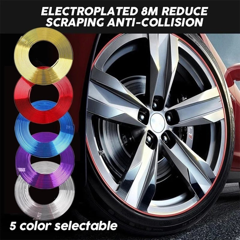 Moldura Para Llantas Decorativa Y Protectora Auto Tuning Ryc