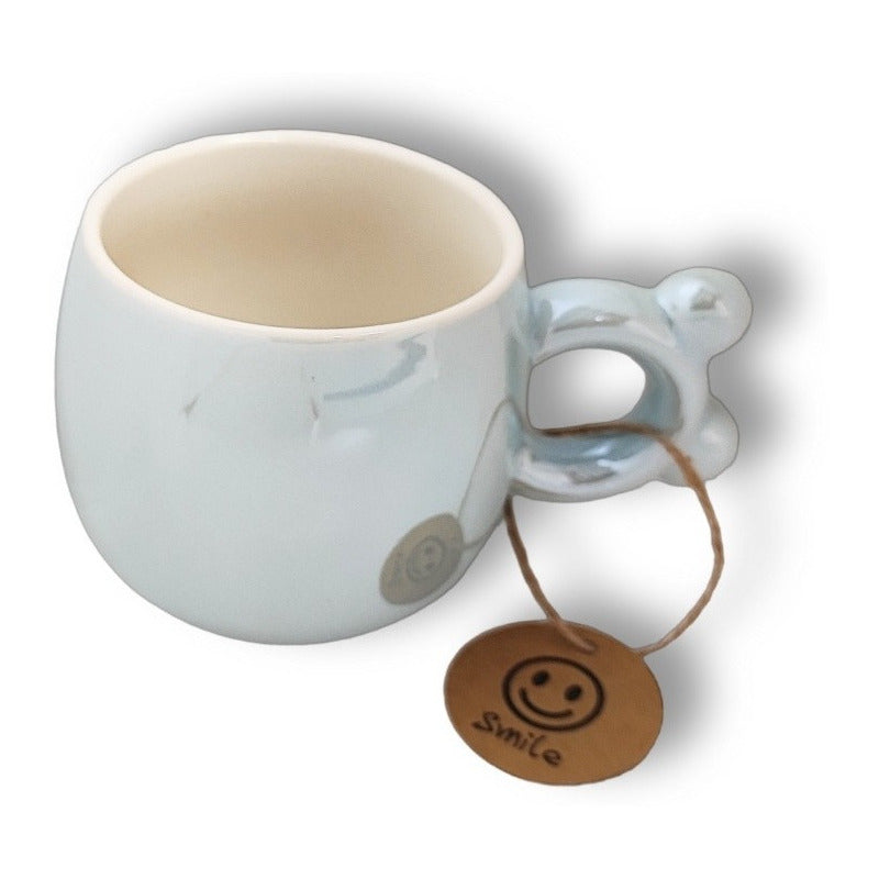 Taza Efecto Espejo Con Mango Orejitas De Oso Mug Tazón/ryc