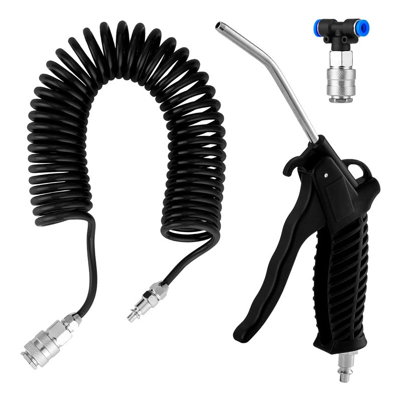Pistola De Aire Adaptador Pistola Sopladora Con Manguera 5mt