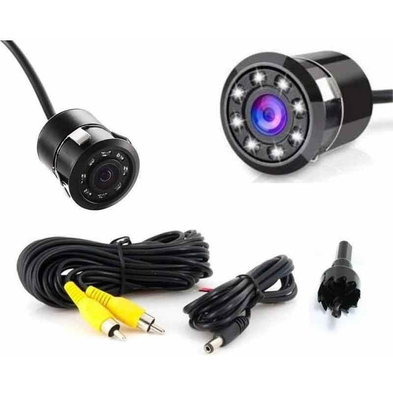 Camara De Reversa Hd Embutida 8 Led Retroceso Vision Nocturn
