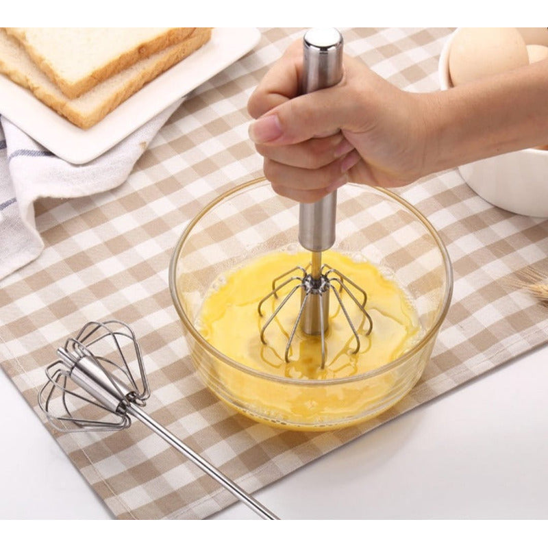 Batidor De Huevos Clara Semiautomático Fouet Professional De Acero Inoxidable