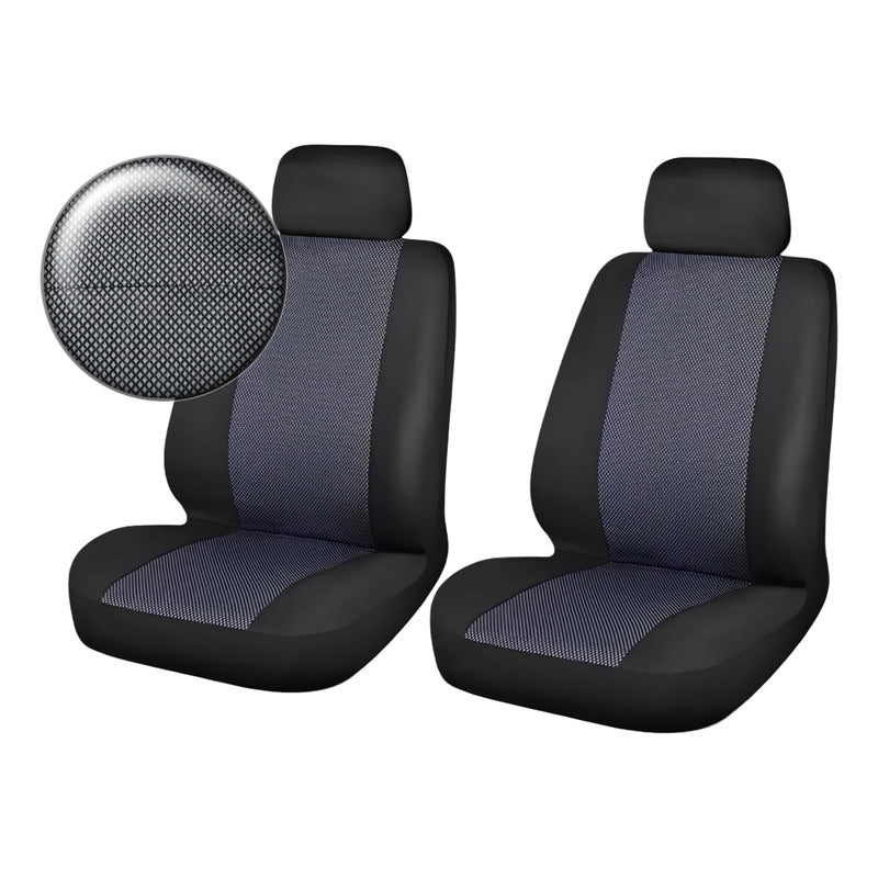 X2 Funda Cubre Asiento Delantero 2 Asientos 6pcs Rombo Kmt