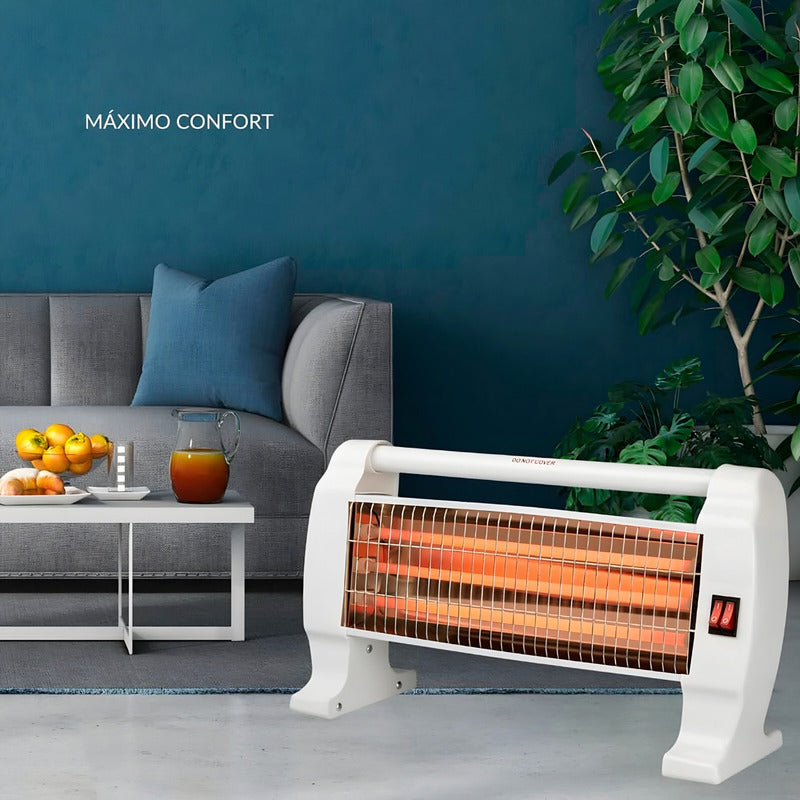 Estufa De Cuarzo Calefactor Eléctrico Horizontal 1200w /r&c