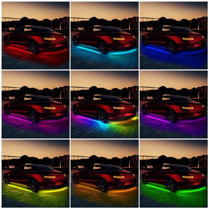 Kit Luces De Chasis Bluetooth Exterior Rgb Tuning Luz Piso