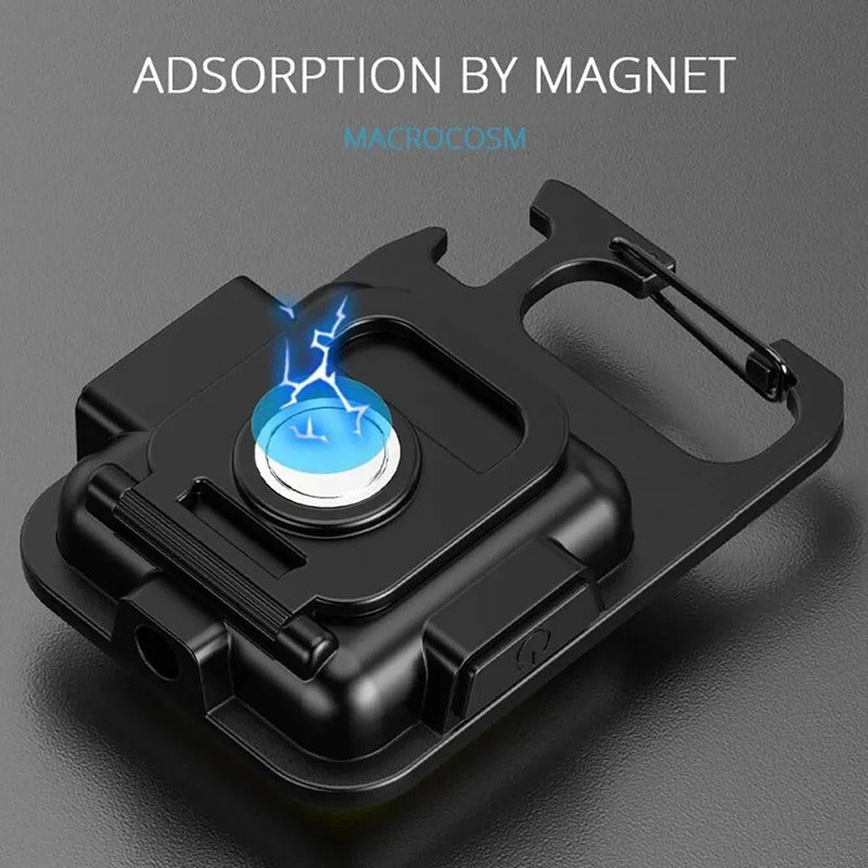 Llavero Mini Lámpara Led Recargable Multifunción Con Imán