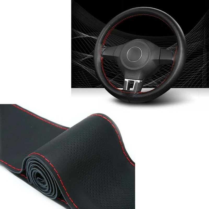 Funda Cubre Volante Cosido Para Auto + Hilo Y Aguja /r&c