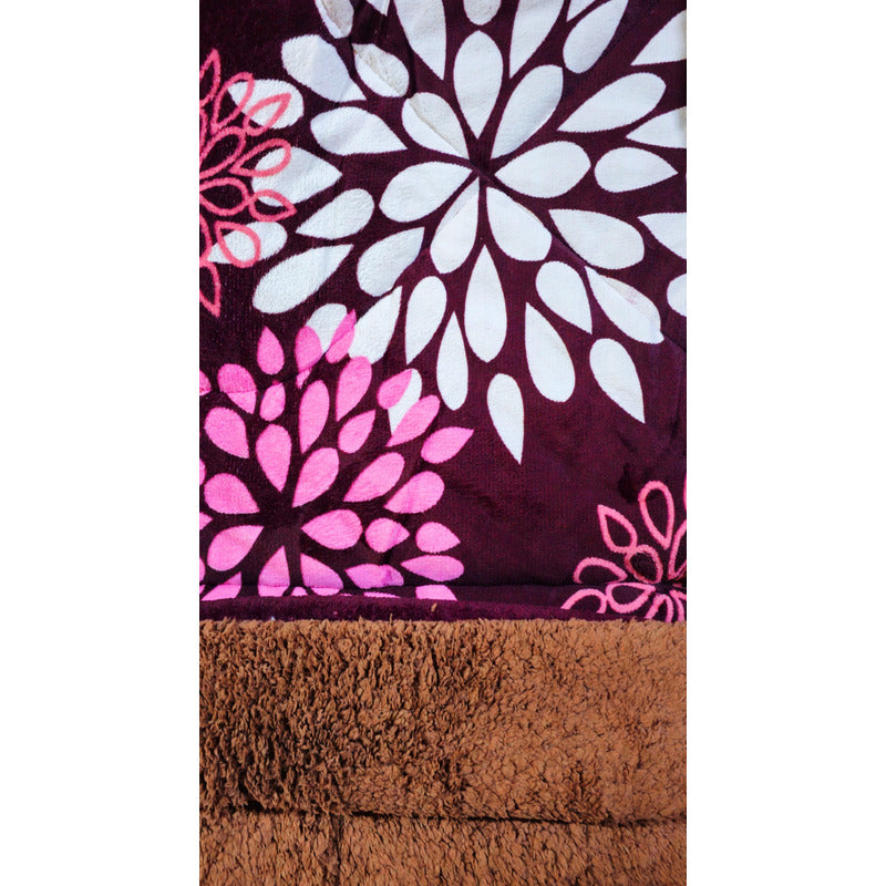 Cobertor Plush 1.5p Plumón Cubrecama Chiporro +funda Inviern