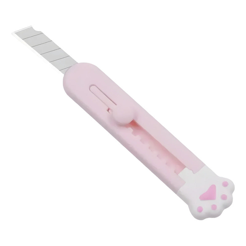Mini Corta Cartón Cutter Garrita Patita De Gato Portátil Ryc