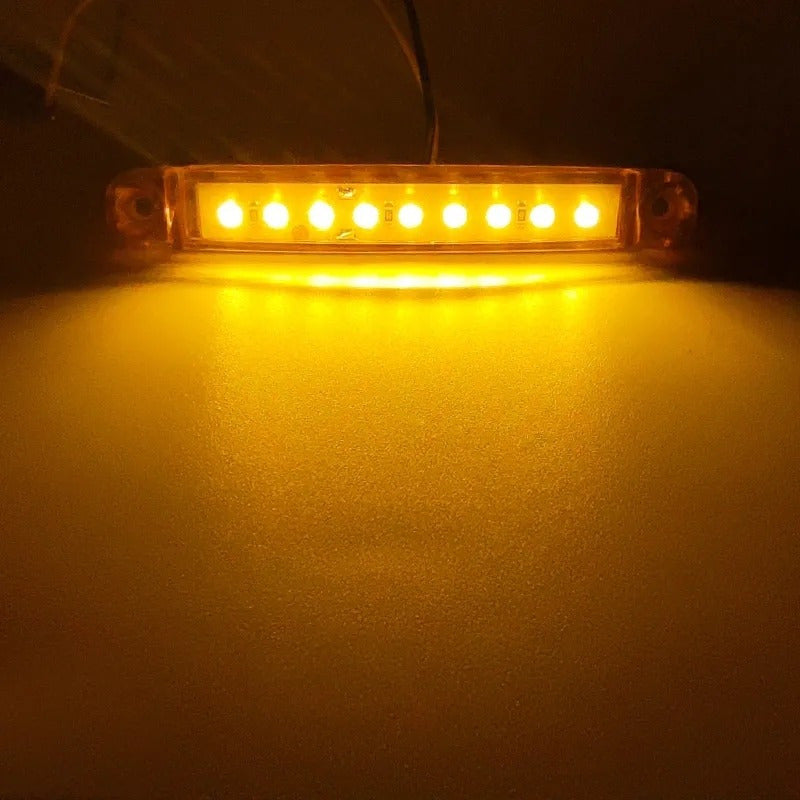 X12 Luz Led De Trocha Lateral Posición Bivoltaje 12-24v 9led